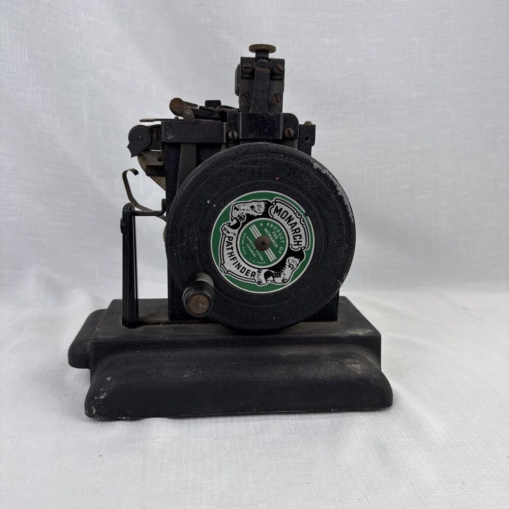 1940's Monarch Pathfinder Ticket Printing Machine/Label Maker/ Marking System